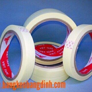 Băng Keo Giấy Nhăn/ Băng keo giấy trắng