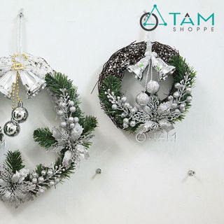 Vòng nguyệt quế Noel handmade vòng dây rừng số 10 màu Bạc giá sỉ