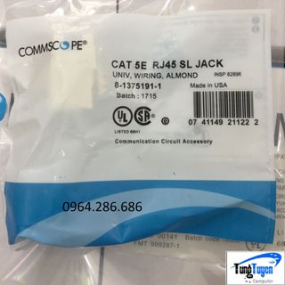 Nhân mạng COMMSCOPE/AMP Cat5e – Modular Jack Cat5e