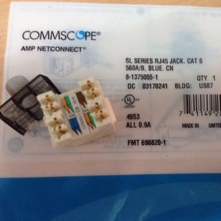 Nhân mạng COMMSCOPE/AMP Cat6 – Modular Jack Cat5e
