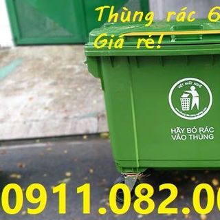 Đại lý cung cấp thùng rác nhựa giá rẻ- thùng rác 120L 240L nắp kín 2 bánh xe