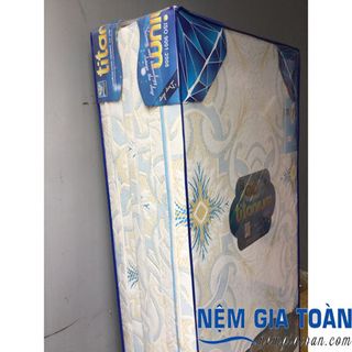 Nệm Cao Su Liên Kết Bông Ép Kim Cương TITANIUM 160x200x9 cm