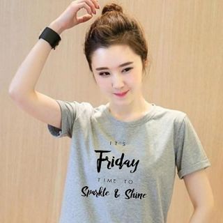 Áo thun nữ in hình độc đáo form rộng hàn quốc vải dày mịn - ATN03