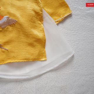 Áo dài chim phượng Nunakids