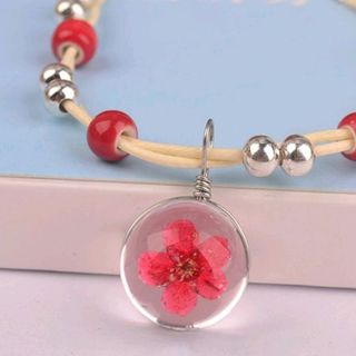 Vòng tay phong thủy ép hoa khô giá sỉ 20k bao gồm dây và mặt z a l o 0 9 8 72 1 79 5 2