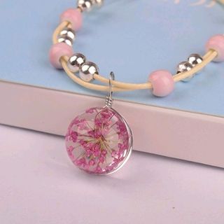 Vòng tay phong thủy ép hoa khô giá sỉ 20k bao gồm dây và mặt z a l o 0 9 8 72 1 79 5 2