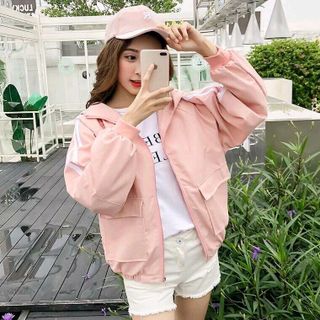 áo khoác dù sọc