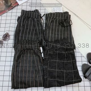 Quần baggy kaki sọc giá sỉ