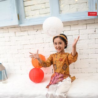 Áo dài thổ cẩm Nunakids