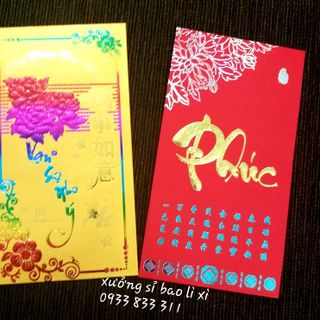 sỉ bao lì xì tết đẹp sang trọng 6 cái 1 túi