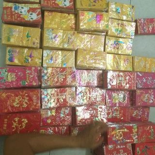Sỉ bao lì xì tết chữ nổi anh kim 3D
