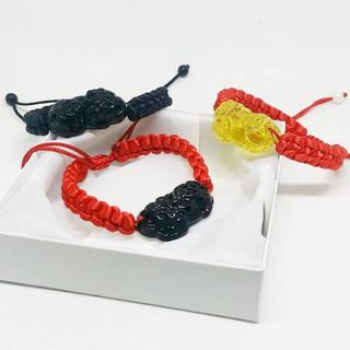 Vòng tay Tỳ hưu tết dây - Vòng tay Tỳ hưu may mắn tài lộc giá sỉ