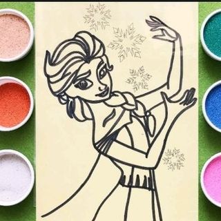 combo 100 tấm tranh cát s d t - 30