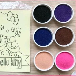 combo 100 tấm tranh cátchỉ 500k nguyên bộ tặng đầy đủ phụ kiện 12 màu cát s d t - 63