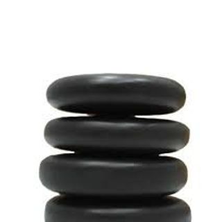 Đá đen massage tròn trung