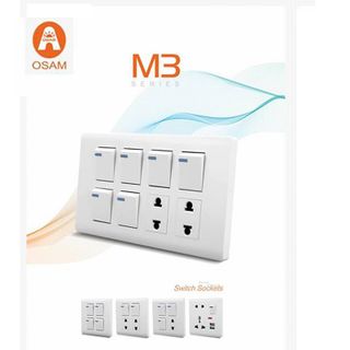 Công tắc ổ cắm aptomat tủ điện đèn led OSAM giá sỉ