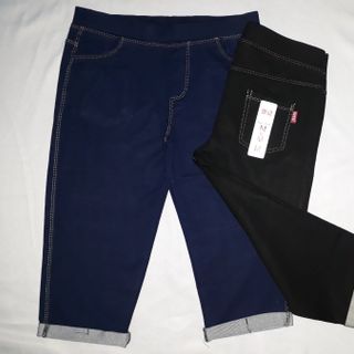 Quần legging giả jean lửng