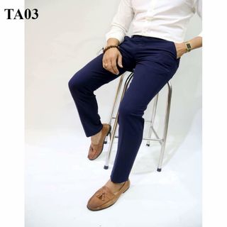 quần âu tâymầu xanh than đậm