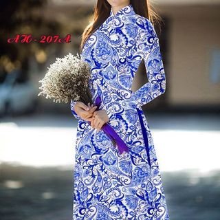 Áo Dài 3D In Sắc Nét Cực Đẹp Bao Giá Sỉ Toàn Quốc