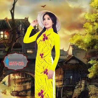 Áo Dài 3D In Sắc Nét Cực Đẹp Bao Giá Sỉ Toàn Quốc