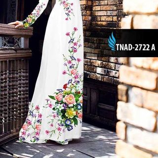 Vải áo dài truyền thống in 3D cực chất
