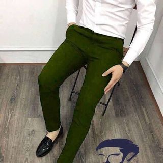 quần âu tây màu xanh rêu