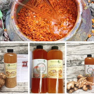 Ruou Nghệ Hạt Gấc Hạ Thổ Bà Điểm Đẹp Da Cho Mẹ Sau Sinh
