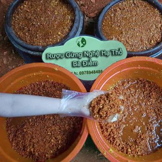 Ruou Nghệ Hạt Gấc Hạ Thổ Bà Điểm Đẹp Da Cho Mẹ Sau Sinh
