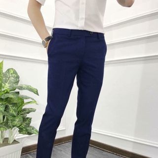 quần tây âu mầu xanh than sáng