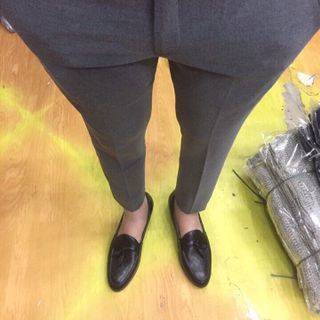 quần âu xám cotton