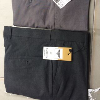 quần âu xám cotton