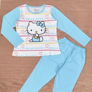 Đồ bộ dài tay kitty bé gái size 8-12