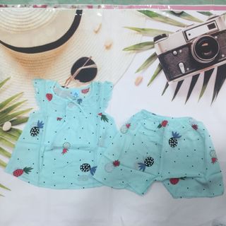 Bộ tole bé gái in hình trái cây