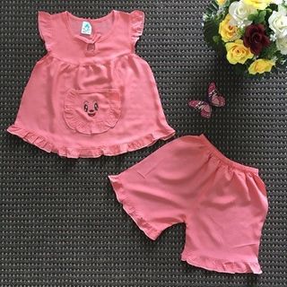 Bộ tole 2 da bé gái dễ thương