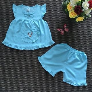 Bộ tole 2 da bé gái dễ thương