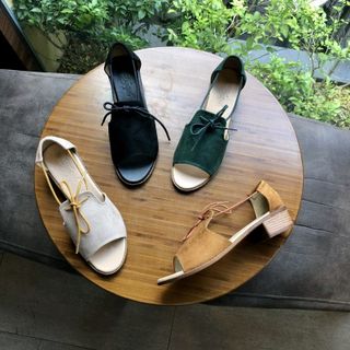 Giày xăng đan nữ cao 3p cột dây