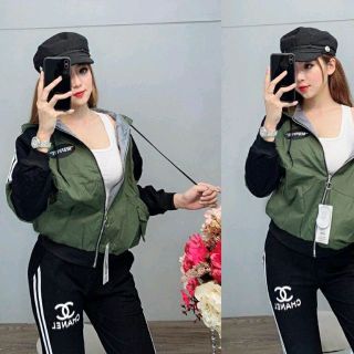 áo khoác dù phối siêu kute