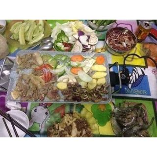 Bếp nướng điện vân đá