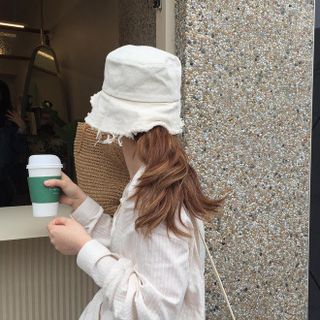Nón bucket tai bèo ulzzang vành tua rua thời trang Nam Nữ