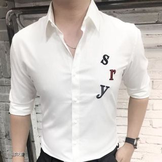 ÁO SƠ MI NAM LỤA THÊU HÌNH SIÊU ĐẸP