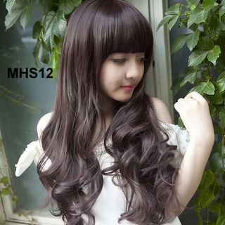 Bộ Tóc Xoăn Mái Ngang MHS12 tặng trùm tóc