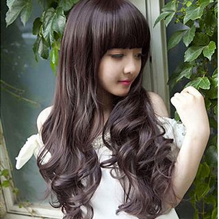 Bộ Tóc Xoăn Mái Ngang MHS12 tặng trùm tóc