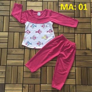 Bộ thun tay dài bé gái