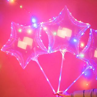 Bong bóng galaxy hình ông sao cho noel 2019