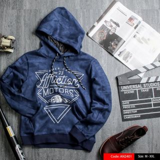 AN2401 Áo nỉ da lộn hoodies chuẩn hãng