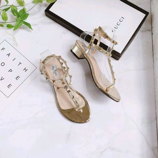 Giày sandal tán đinh cao 3p