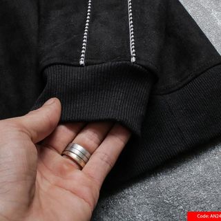 ÁO NỈ DA LỘN 2410 VIỀN KHÓA