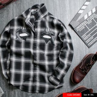 SM5880 Sơ mi caro in lạ mắt