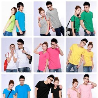 ÁO THUN TRƠN NAM NỮ TAY NGẮN - ATT03