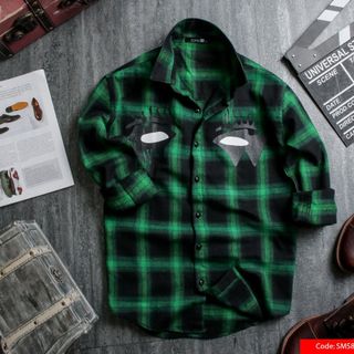 SM5880 Sơ mi caro in lạ mắt